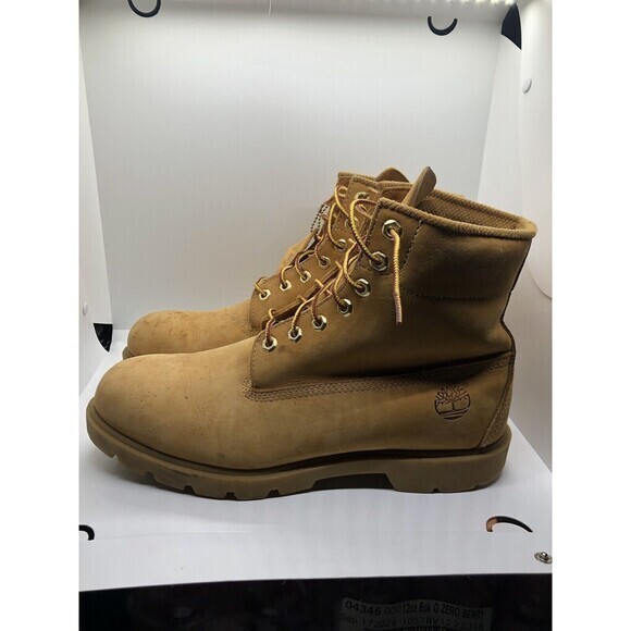 VTG Timberland Basic Men’s Boots 11.5 Wheat Nubuck 6” Waterproof 10066‎ - Picture 1 of 10